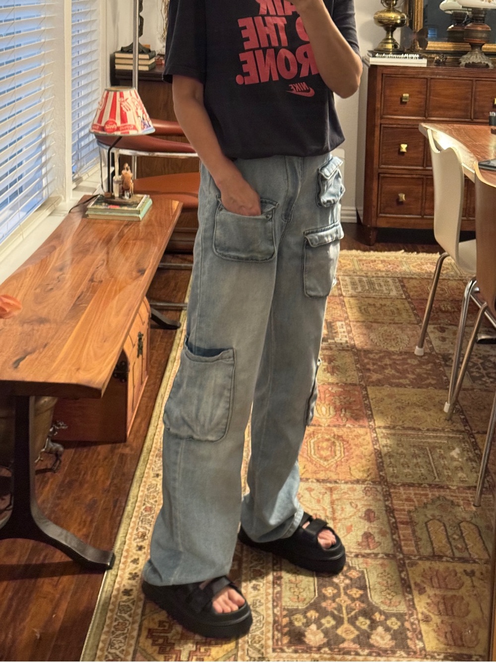 AFRM Sigmund Multi Pocket Cargo jeans Size 25